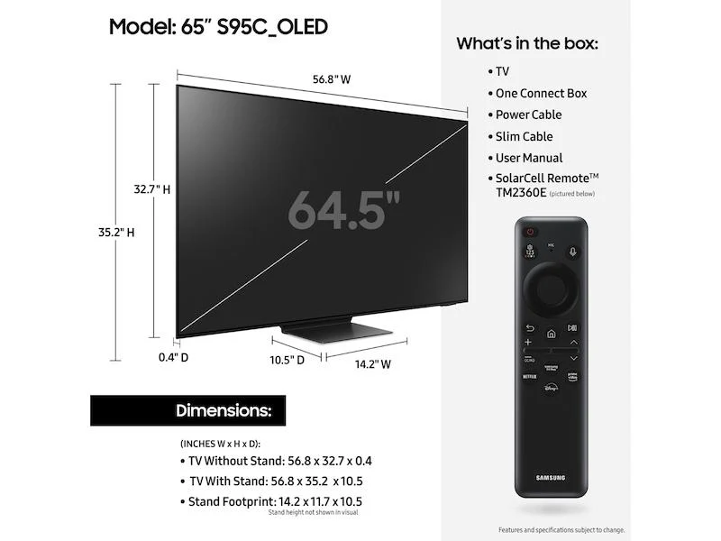 Samsung QN65S95CAFXZA 65" Class OLED S95C - Image 5
