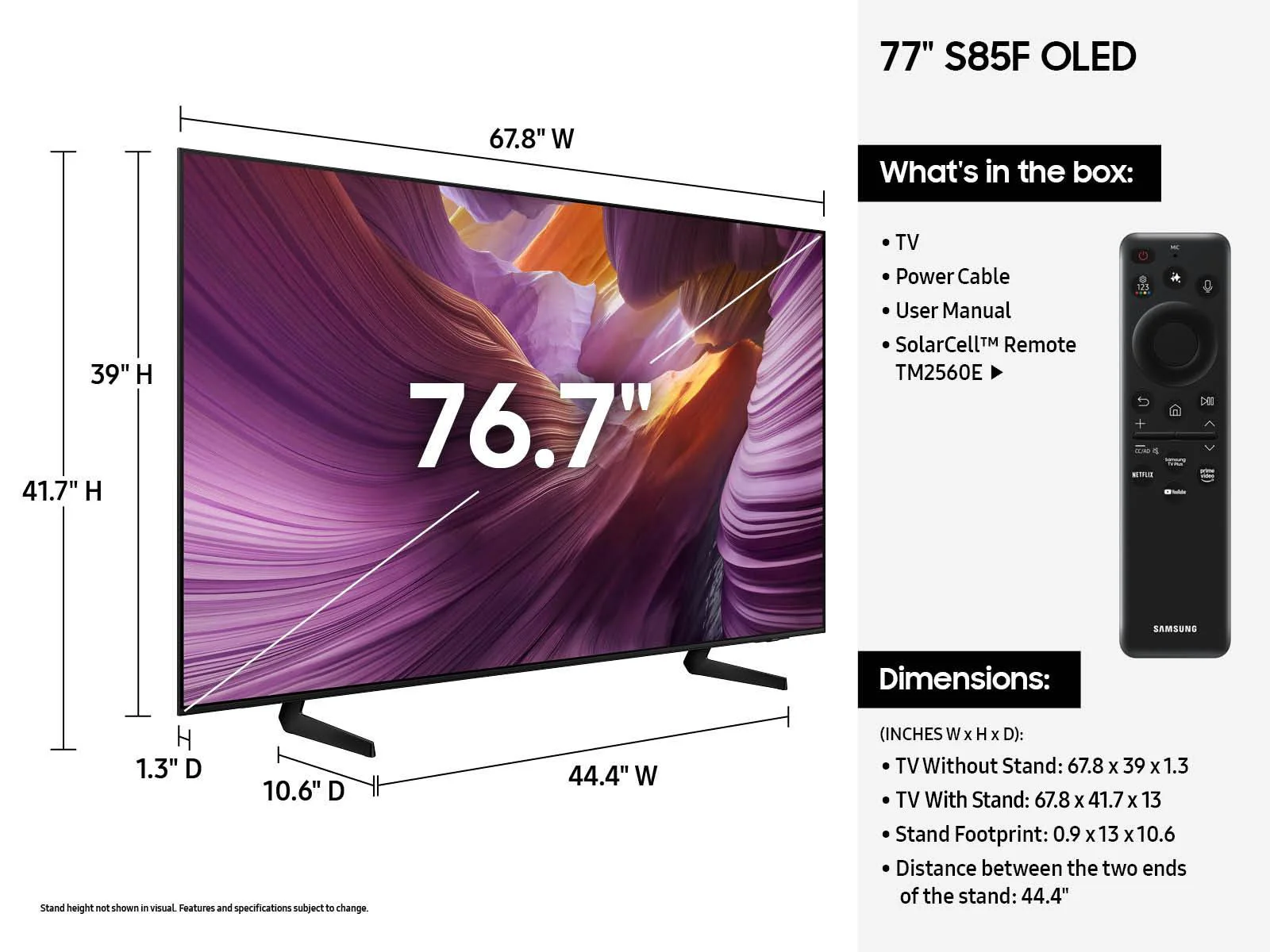 Samsung QN77S85FAEXZA 77 Inch Class OLED S85F - Image 5