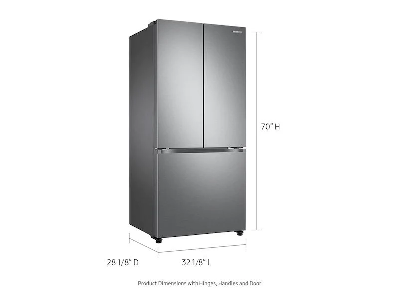 Samsung RF18A5101S9 18 cu. ft. Smart Counter Depth 3-Door French Door Refrigerator in Stainless Look - Image 2