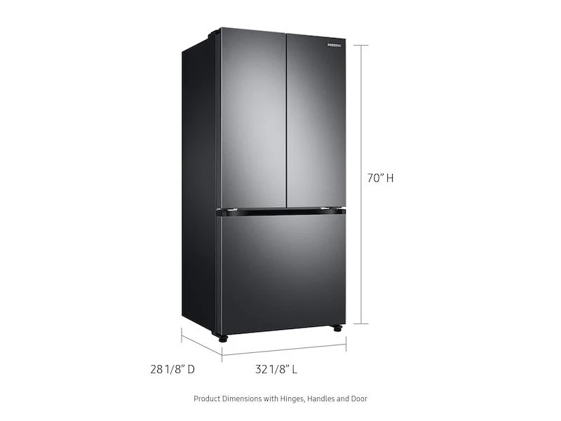 Samsung RF18A5101SG 18 cu. ft. Smart Counter Depth 3-Door French Door Refrigerator in Black Stainless Steel - Image 2
