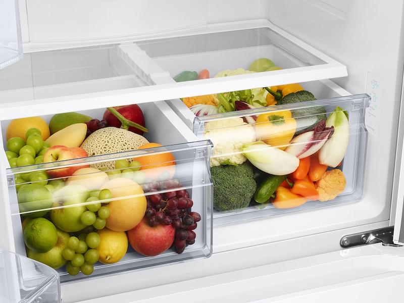 Samsung 19.5 cu. ft. Smart 3-Door French Door Refrigerator in White - Image 11