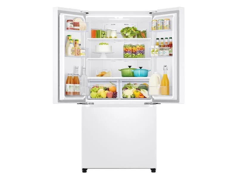 Samsung 19.5 cu. ft. Smart 3-Door French Door Refrigerator in White - Image 5