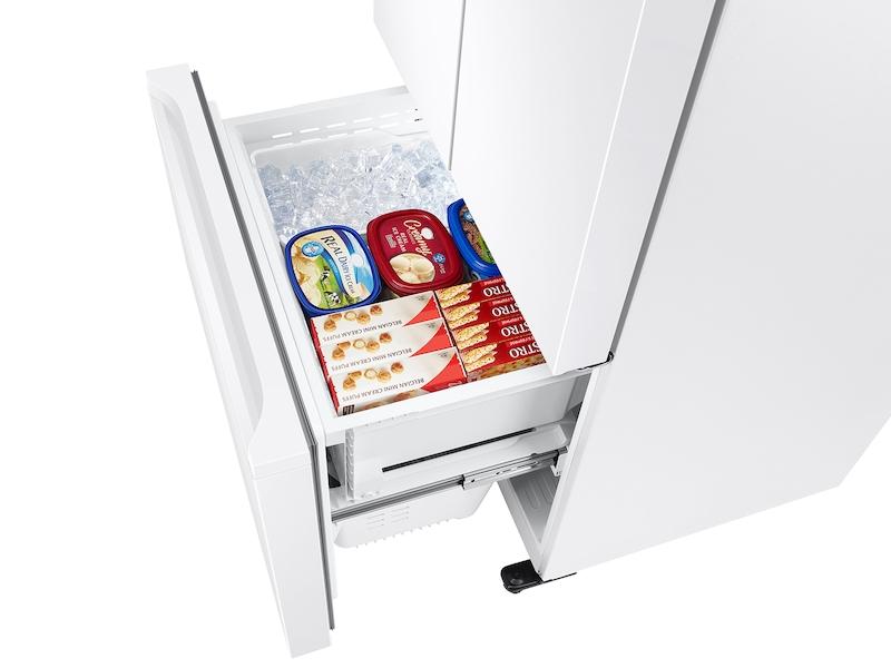 Samsung 19.5 cu. ft. Smart 3-Door French Door Refrigerator in White - Image 7