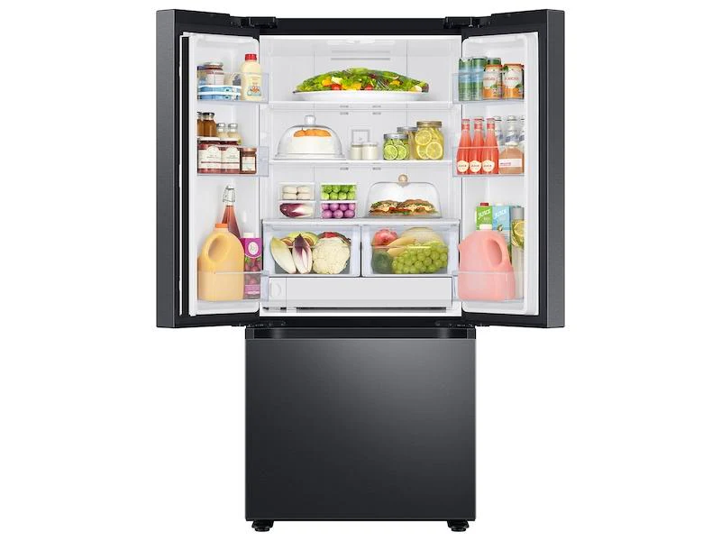22 cu. ft. Smart 3-Door French Door Refrigerator in Black Stainless Steel - Image 5