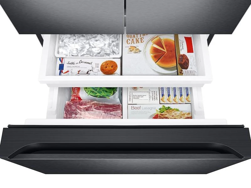 22 cu. ft. Smart 3-Door French Door Refrigerator in Black Stainless Steel - Image 9
