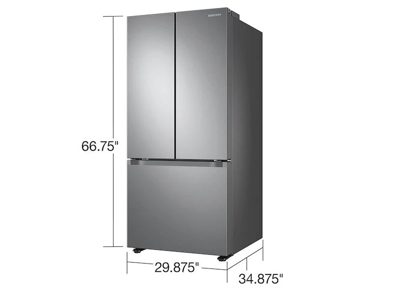 Samsung RF22A4121SR 22 cu. ft. Smart 3-Door French Door Refrigerator in Stainless Steel - Image 2