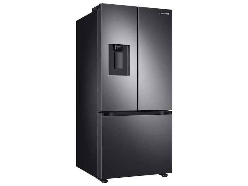 22 cu. ft. Smart 3-Door French Door Refrigerator with External Water Dispenser in Fingerprint Resistant Black Stainless Steel - Image 3