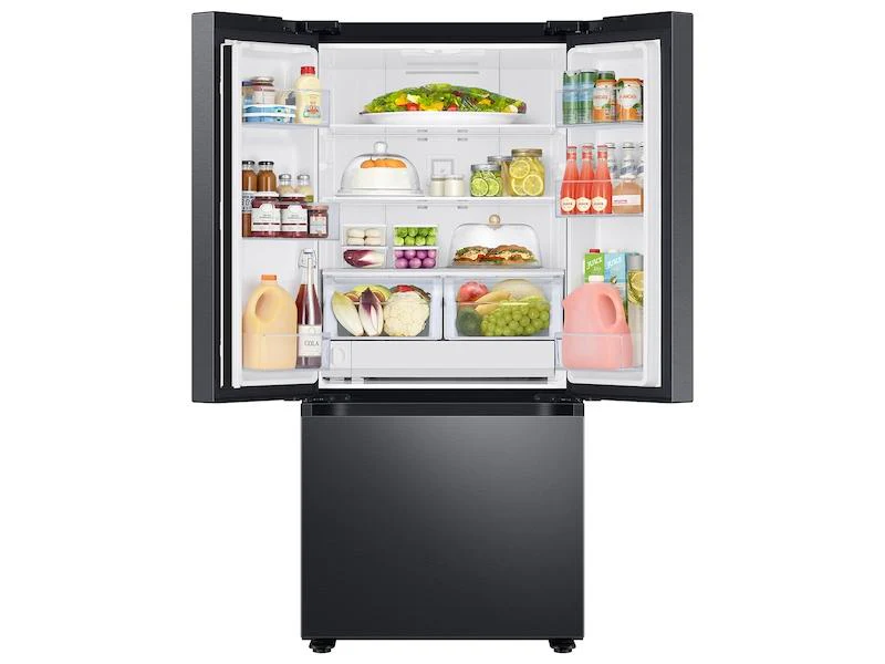 22 cu. ft. Smart 3-Door French Door Refrigerator with External Water Dispenser in Fingerprint Resistant Black Stainless Steel - Image 5
