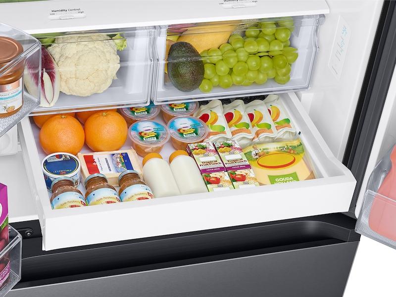 22 cu. ft. Smart 3-Door French Door Refrigerator with External Water Dispenser in Fingerprint Resistant Black Stainless Steel - Image 6