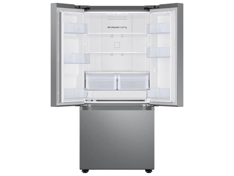 Samsung RF22A4221SR 22 cu. ft. Smart 3-Door French Door Refrigerator with External Water Dispenser in Fingerprint Resistant Stainless Steel - Image 4