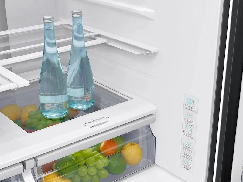 22 cu. ft. Food Showcase Counter Depth 4-Door French Door Refrigerator in Black Stainless Steel - Image 10
