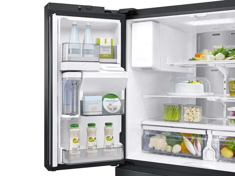 22 cu. ft. Food Showcase Counter Depth 4-Door French Door Refrigerator in Black Stainless Steel - Image 9