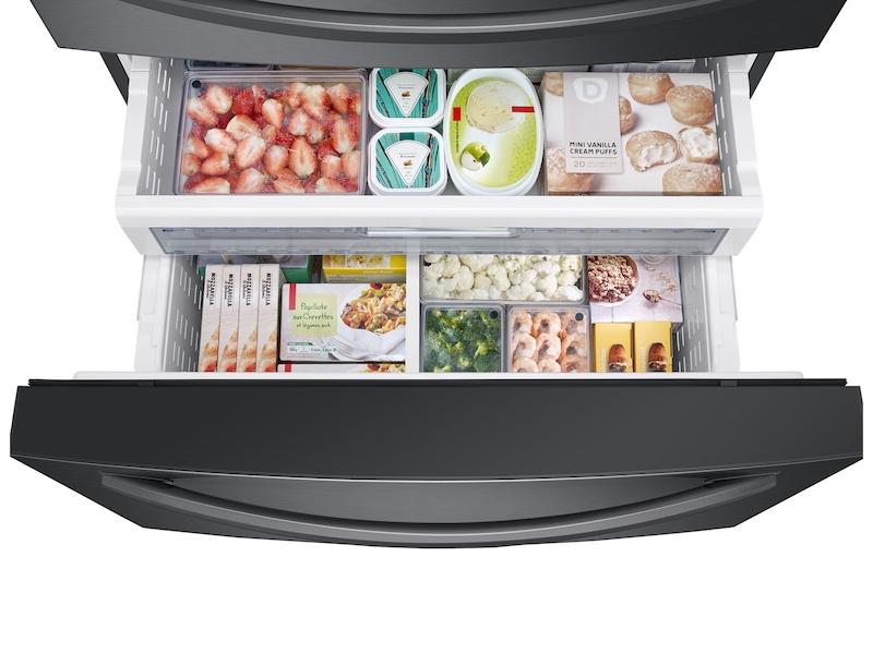 22 cu. ft. 4-Door French Door, Counter Depth Refrigerator with 21.5" Touch Screen Family Hub™ in Black Stainless Steel - Image 11