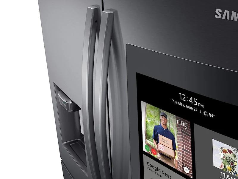 22 cu. ft. 4-Door French Door, Counter Depth Refrigerator with 21.5" Touch Screen Family Hub™ in Black Stainless Steel - Image 5