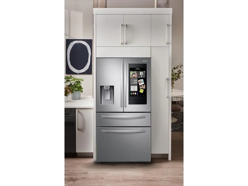 22 cu. ft. 4-Door French Door, Counter Depth Refrigerator with 21.5" Touch Screen Family Hub™ in Stainless Steel - Image 2