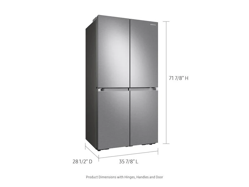 Samsung 23 cu. ft. Smart Counter Depth 4-Door Flex™ refrigerator with AutoFill Water Pitcher and Dual Ice Maker in Stainless Steel - Image 2
