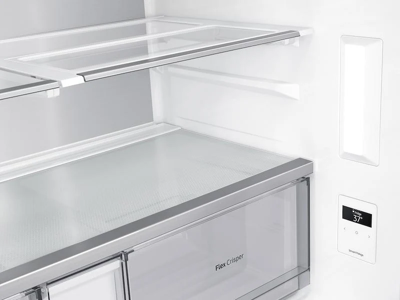 Samsung 23 cu. ft. Smart Counter Depth 4-Door Flex™ Refrigerator with Beverage Center and Dual Ice Maker in Stainless Steel - Image 11