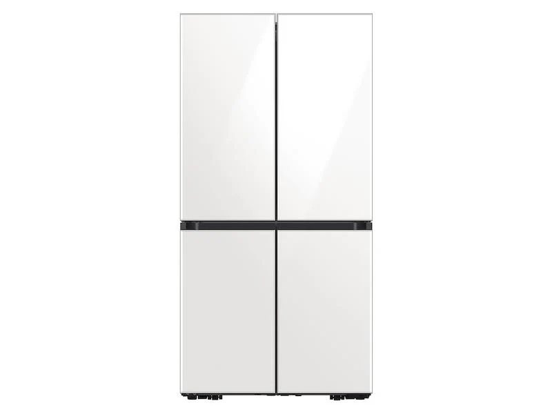 Bespoke Counter Depth 4-Door Flex™ Refrigerator (23 cu. ft.) in White Glass (2021)