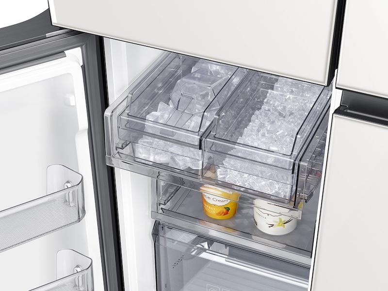 Bespoke Counter Depth 4-Door Flex™ Refrigerator (23 cu. ft.) in White Glass (2021) - Image 8