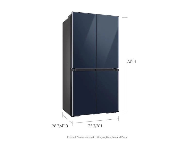 Samsung RF23A967541 Bespoke Counter Depth 4-Door Flex™ Refrigerator (23 cu. ft.) in Navy Glass - Image 3