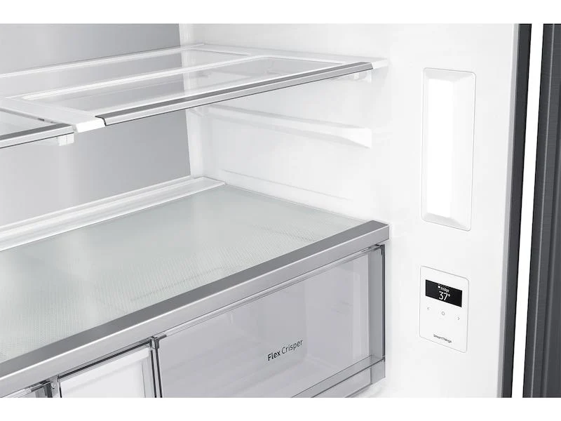Samsung 23 cu. ft. Smart Counter Depth 4-Door Flex™ refrigerator with Family Hub™ and Beverage Center in Black Stainless Steel - Image 11