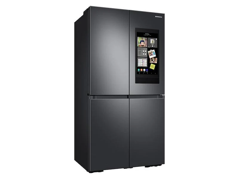 Samsung 23 cu. ft. Smart Counter Depth 4-Door Flex™ refrigerator with Family Hub™ and Beverage Center in Black Stainless Steel - Image 2