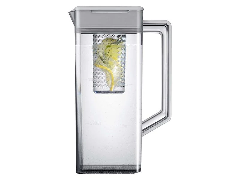 Samsung RF23BB820012AA Bespoke 4-Door French Door Refrigerator (23 cu. ft.) with AutoFill Water Pitcher in White Glass - Image 10