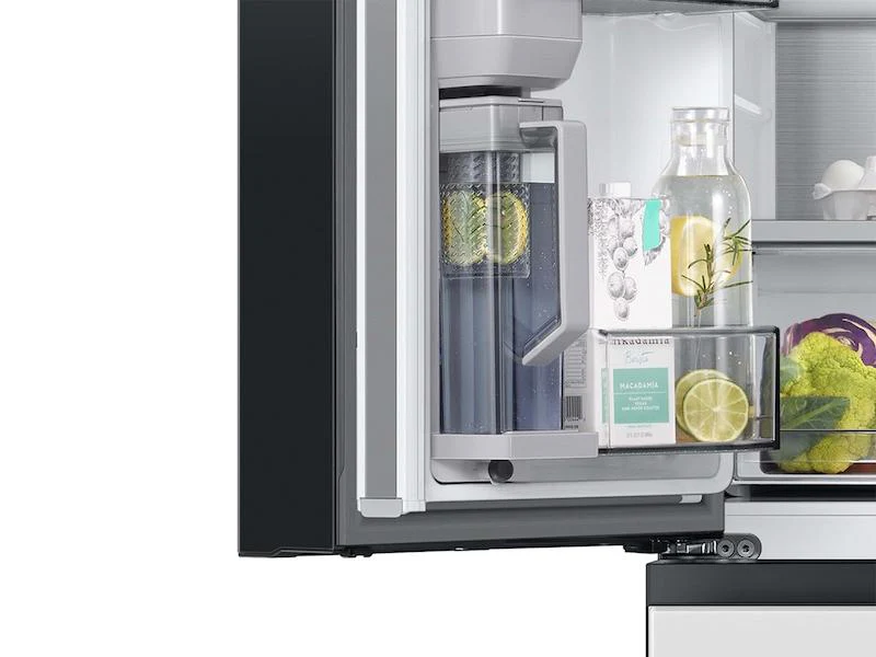Samsung RF23BB820012AA Bespoke 4-Door French Door Refrigerator (23 cu. ft.) with AutoFill Water Pitcher in White Glass - Image 5