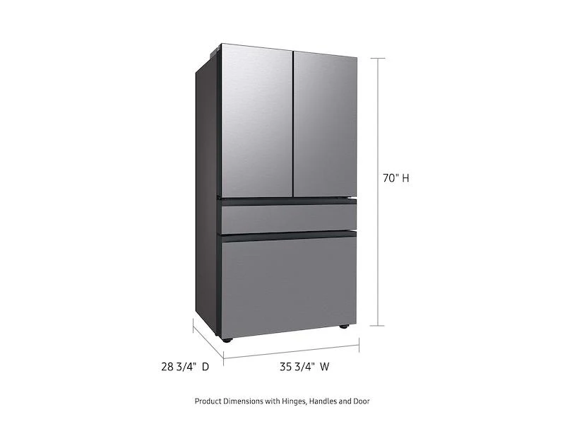 Samsung RF23BB8200QLAA Bespoke 4-Door French Door Refrigerator (23 cu. ft.) with AutoFill Water Pitcher in Stainless Steel - Image 3