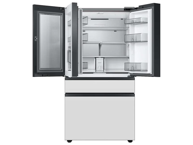 Samsung RF23BB860012AA Bespoke 4-Door French Door Refrigerator (23 cu. ft.) with Beverage Center™ in White Glass - Image 5