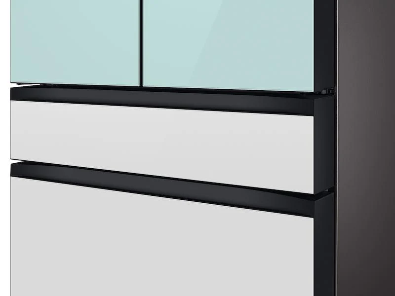 Samsung RF23BB86004MAA Bespoke 4-Door French Door Refrigerator (23 cu. ft.) with Beverage Center™ in Morning Blue Glass Top Panels and White Glass Middle and Bottom Panels - Image 8