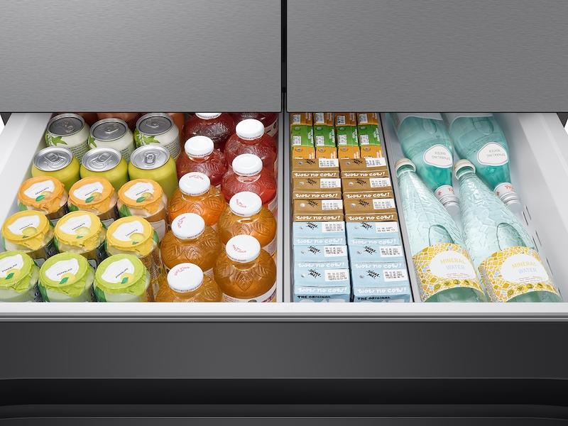 Samsung RF23BB8600QLAA Bespoke 4-Door French Door Refrigerator (23 cu. ft.) with Beverage Center™ in Stainless Steel - Image 11