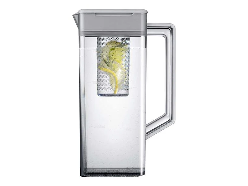 Samsung RF23BB8900QK Bespoke Counter Depth 4-Door French Door Refrigerator (23 cu. ft.) - in Charcoal Glass Top and Family Hub™ Panels with Stainless Steel Middle and Bottom Panels - Image 13