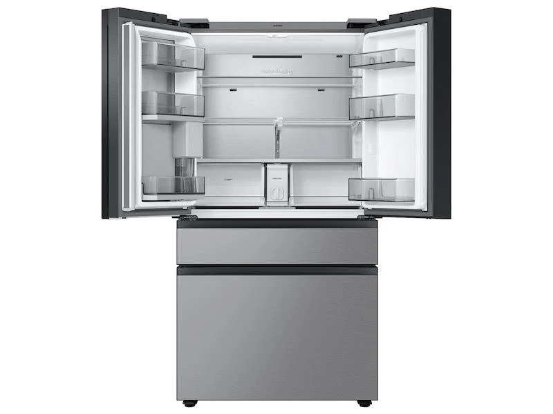 Samsung RF23BB8900QK Bespoke Counter Depth 4-Door French Door Refrigerator (23 cu. ft.) - in Charcoal Glass Top and Family Hub™ Panels with Stainless Steel Middle and Bottom Panels - Image 8
