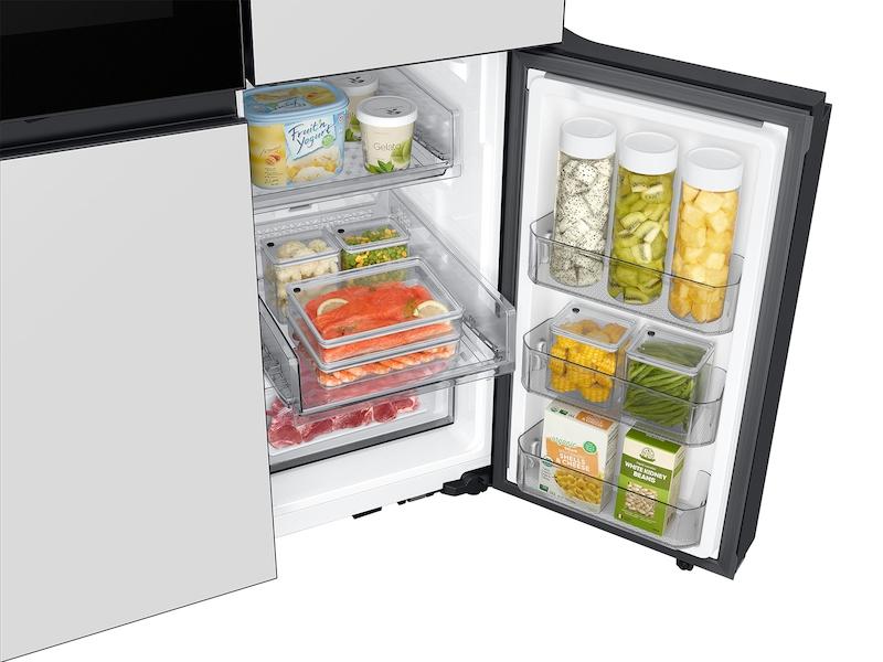 Samsung RF23DB970012 Bespoke 23 cu. ft. Counter Depth 4-Door Flex™ Refrigerator with Beverage Zone™ & Auto Open Door in White Glass - Image 11