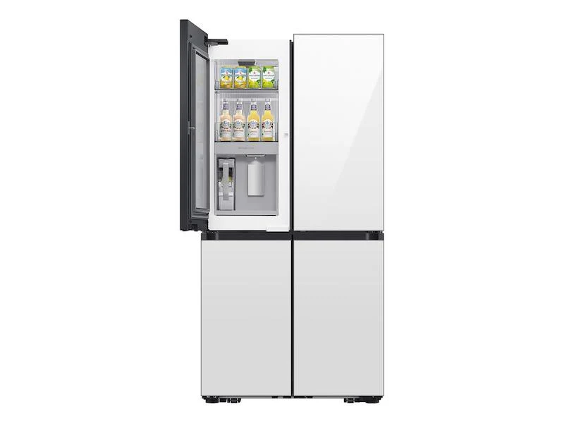 Samsung RF23DB970012 Bespoke 23 cu. ft. Counter Depth 4-Door Flex™ Refrigerator with Beverage Zone™ & Auto Open Door in White Glass - Image 2