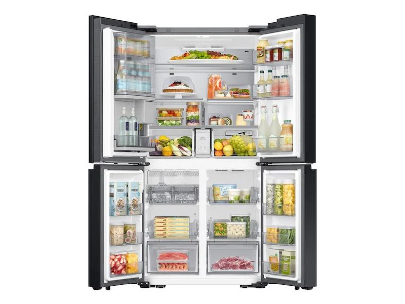 Samsung RF23DB970012 Bespoke 23 cu. ft. Counter Depth 4-Door Flex™ Refrigerator with Beverage Zone™ & Auto Open Door in White Glass - Image 9
