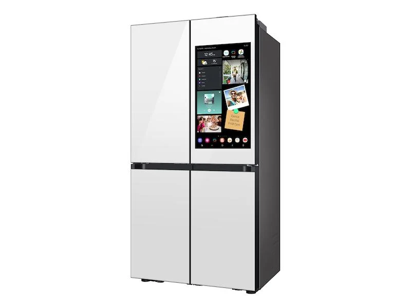 Samsung RF23DB990012 Bespoke Counter Depth 4-Door Flex™ Refrigerator (23 cu. ft.) with AI Family Hub+™ and AI Vision Inside™ in White Glass - Image 5