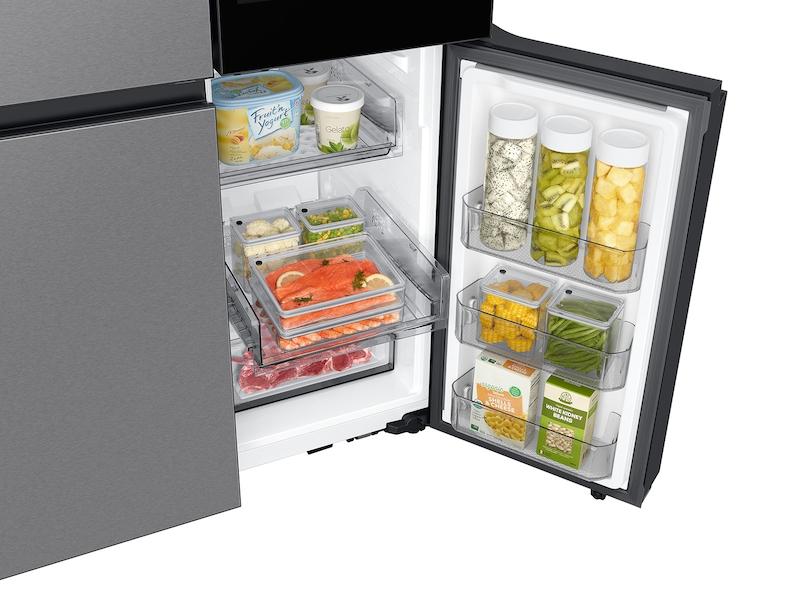 Samsung RF23DB9900QD Bespoke Counter Depth 4-Door Flex™ Refrigerator (23 cu. ft.) with AI Family Hub+™ and AI Vision Inside™ in Stainless Steel - Image 10