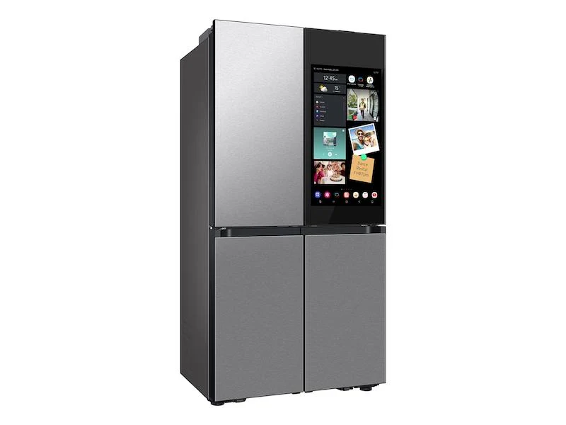 Samsung RF23DB9900QD Bespoke Counter Depth 4-Door Flex™ Refrigerator (23 cu. ft.) with AI Family Hub+™ and AI Vision Inside™ in Stainless Steel - Image 4