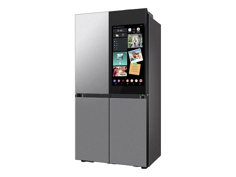 Samsung RF23DB9900QD Bespoke Counter Depth 4-Door Flex™ Refrigerator (23 cu. ft.) with AI Family Hub+™ and AI Vision Inside™ in Stainless Steel - Image 5