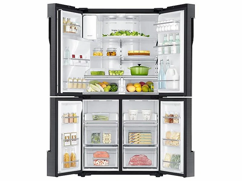 Samsung RF23J9011SG 23 cu. ft. Counter Depth 4-Door Flex™ Refrigerator with FlexZone™ in Black Stainless Steel - Image 4
