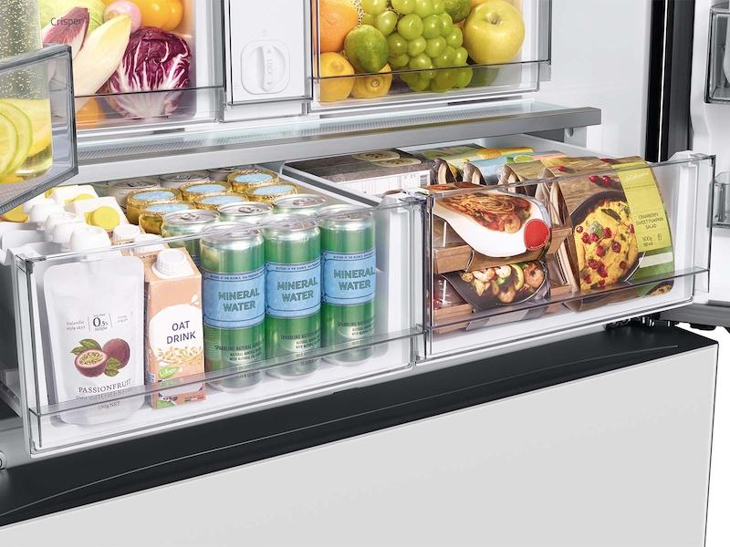 Samsung RF24BB620012AA Bespoke 3-Door French Door Refrigerator (24 cu. ft.) with AutoFill Water Pitcher in White Glass - Image 7