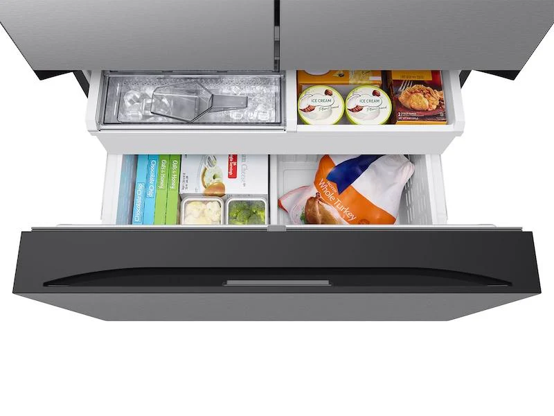 Samsung RF24BB6200QLAA Bespoke 3-Door French Door Refrigerator (24 cu. ft.) with AutoFill Water Pitcher in Stainless Steel - Image 9