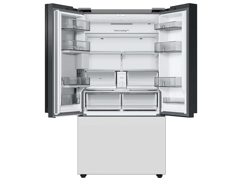 Samsung RF24BB660012AA Bespoke 3-Door French Door Refrigerator (24 cu. ft.) with Beverage Center™ in White Glass - Image 6
