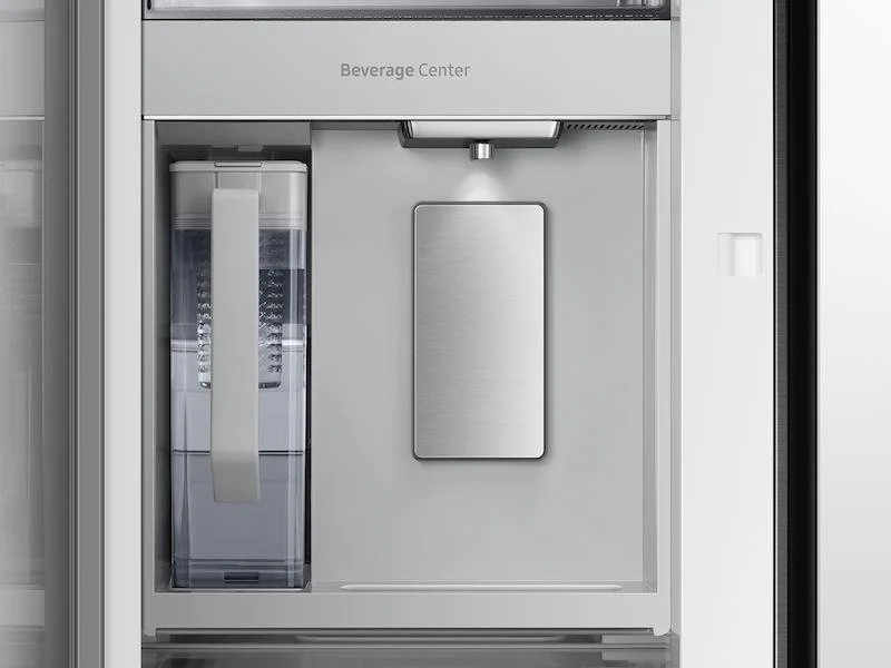 Samsung RF24BB660012AA Bespoke 3-Door French Door Refrigerator (24 cu. ft.) with Beverage Center™ in White Glass - Image 8