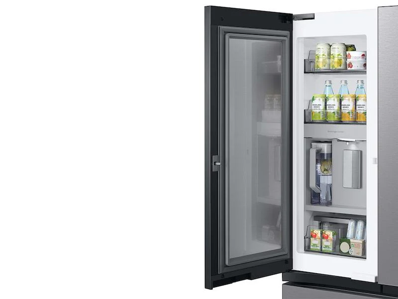 Samsung RF24BB6600QLAA Bespoke 3-Door French Door Refrigerator (24 cu. ft.) with Beverage Center™ in Stainless Steel - Image 3