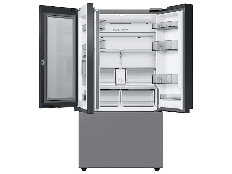 Samsung RF24BB6600QLAA Bespoke 3-Door French Door Refrigerator (24 cu. ft.) with Beverage Center™ in Stainless Steel - Image 7