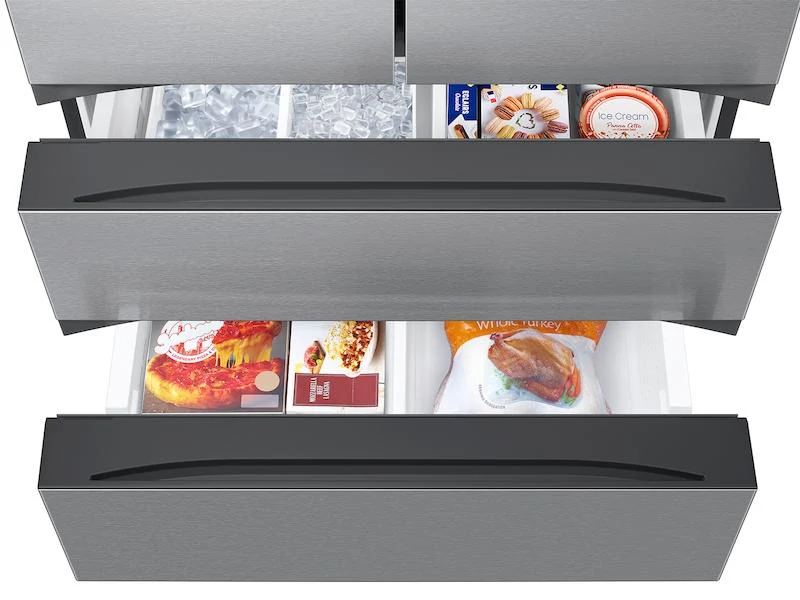 Samsung RF26CG7400SRAA 25 cu. ft. Mega Capacity Counter Depth 4-Door French Door Refrigerator with Four Types of Ice in Stainless Steel - Image 10