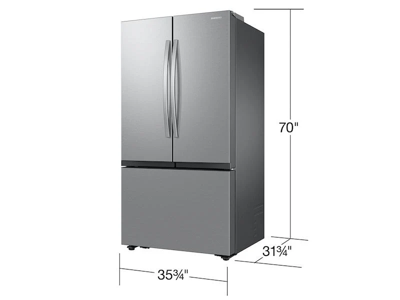 Samsung RF27CG5100SRAA 27 cu. ft. Mega Capacity Counter Depth 3-Door French Door Refrigerator with Dual Auto Ice Maker in Stainless Steel - Image 2